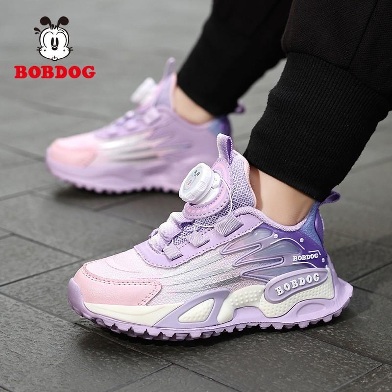Bobdog Girls 'sneaker New Style Mesh Breathable Soft Sole Daddy Shoes Medium Large Girls' Button Running