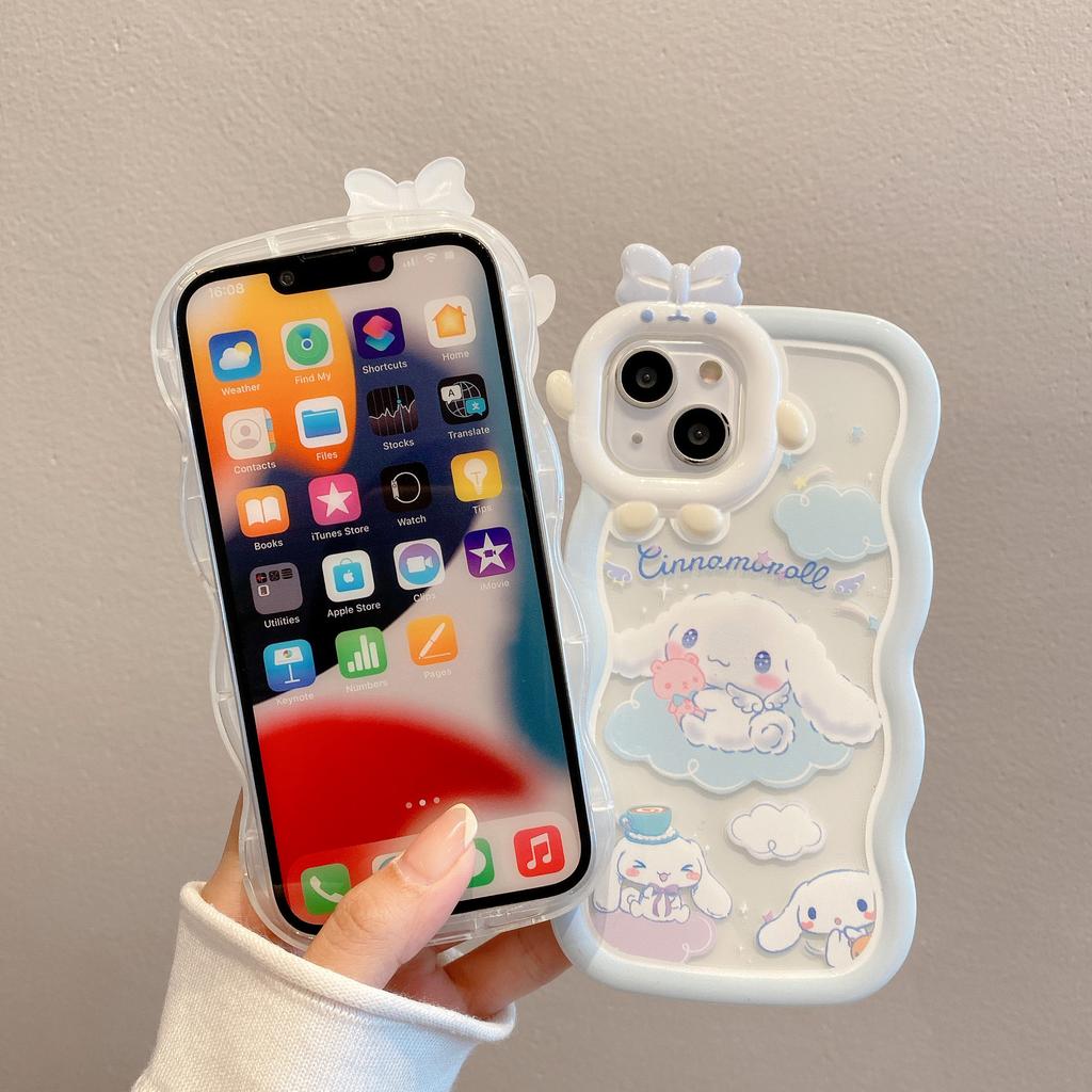 Applicable To Apple 14 Wave Monster Bracelet Mobile Case IPhone 15 Yugui Dog 13 Stand Protection Case New Model