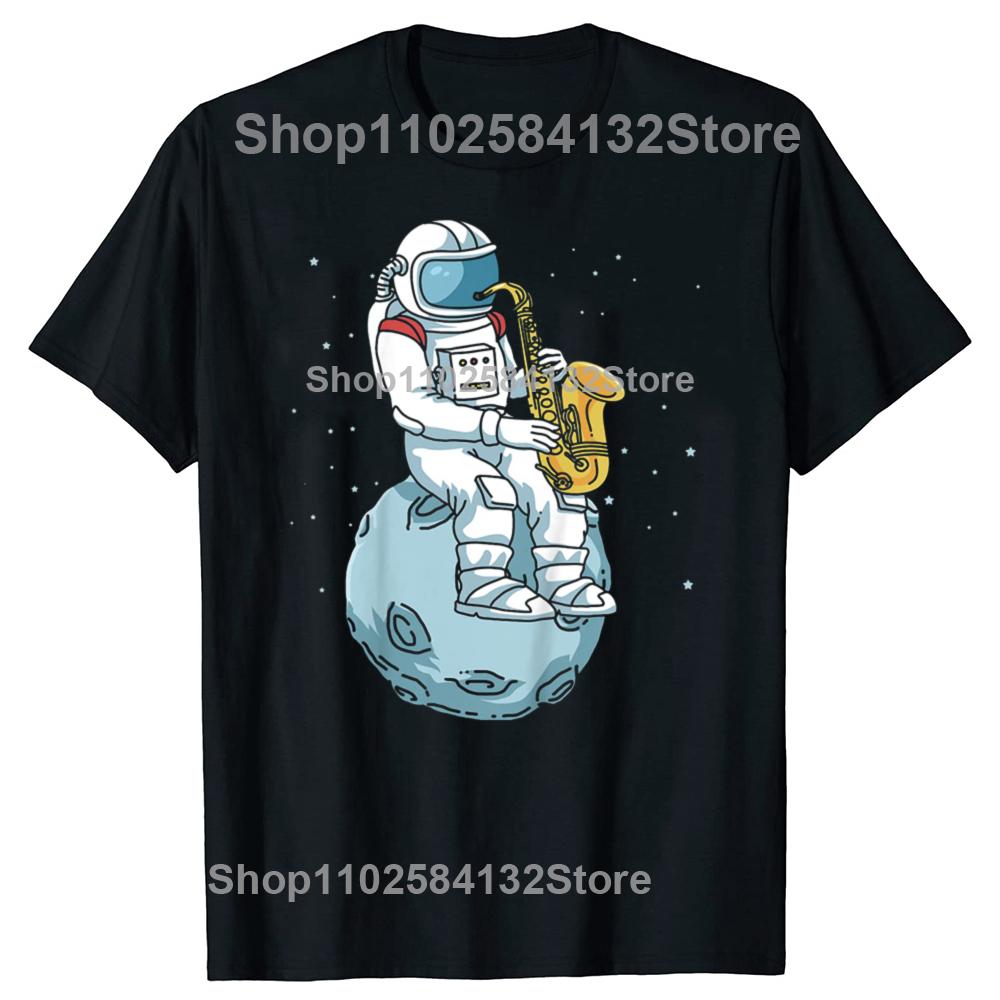 Saxophone Saxophonist Jazz Music T Shirts Graphic Cotton Streetwear Short Sleeve Birthday Gifts Summer Style Tshirt Unisex
