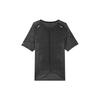 Nike Reflective Print Solid Short Sleeve Running T-Shirt Men Tops Black DM4766-010
