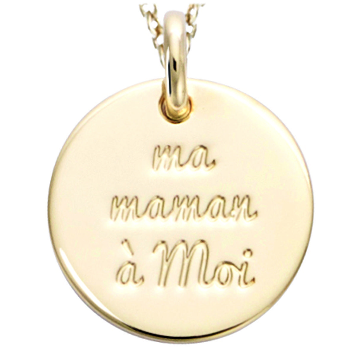 

Les Trésors De Lily [R1700] — позолоченный кулон «Ma Maman à Moi» — 15 мм