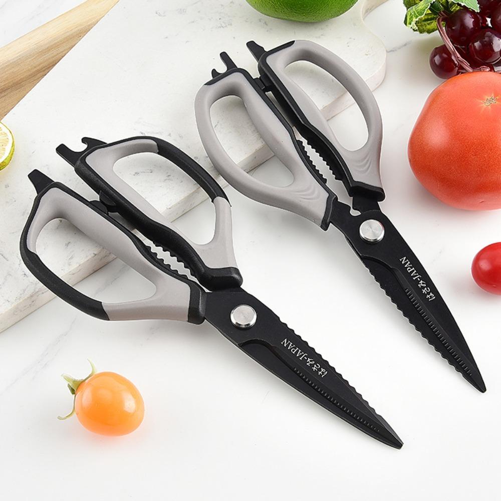 Heavy-Duty Chicken Bones Scissor Black Kitchen Shear Multifunctional Kitchen Scissor  Poultry