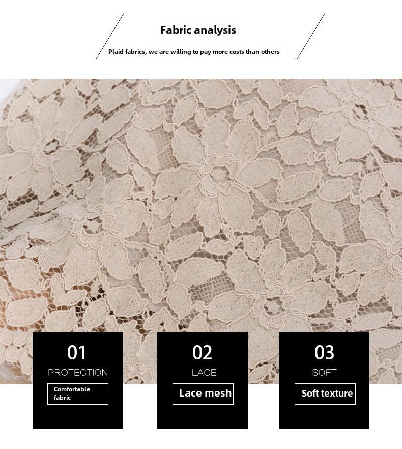 Plus Size Water Soluble Lace A-Line Skirt - Spring/Summer French Style