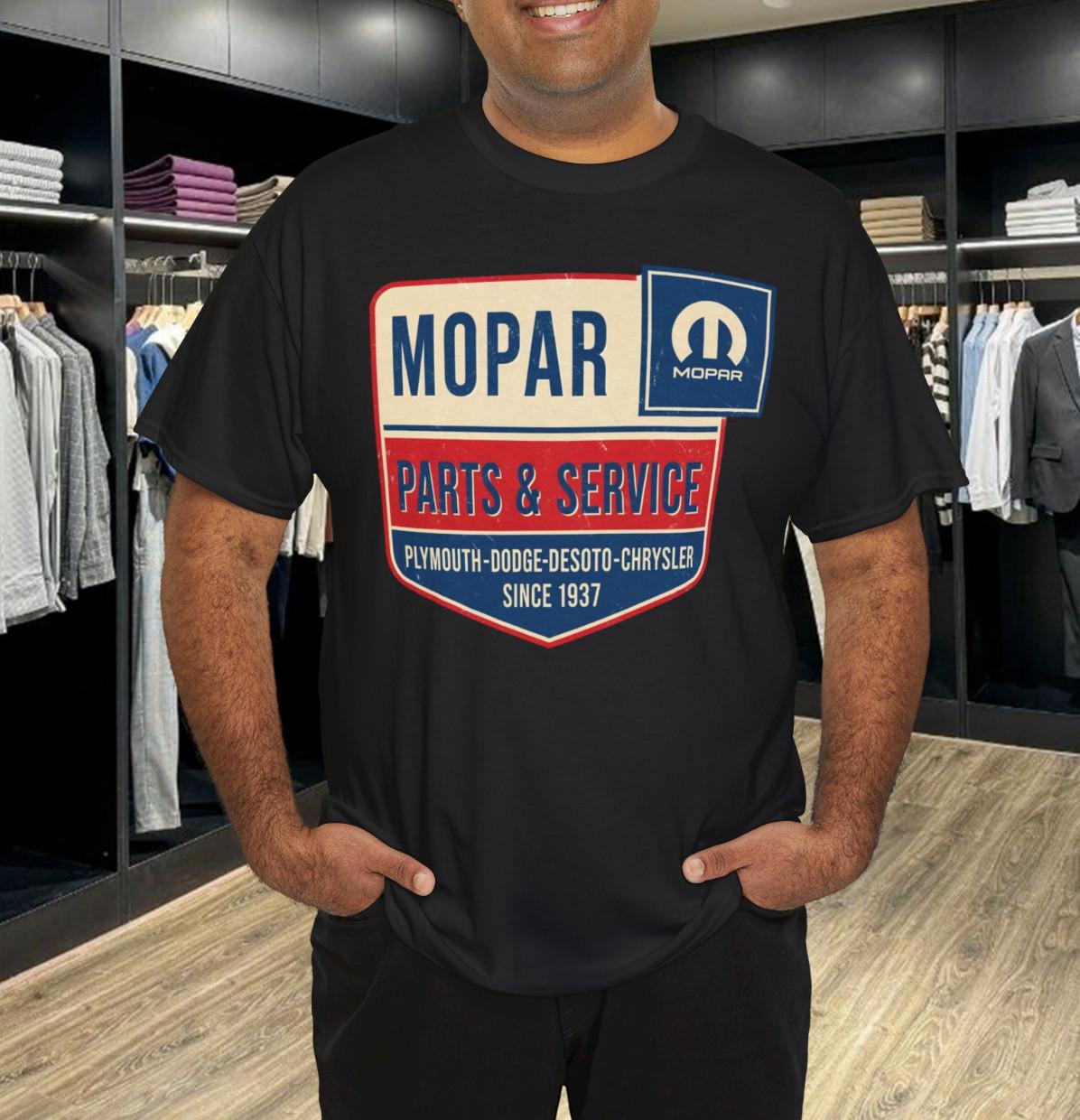 Mopar Men s Vintage Parts and Service T-Shirt Mens Womens Tees Top L