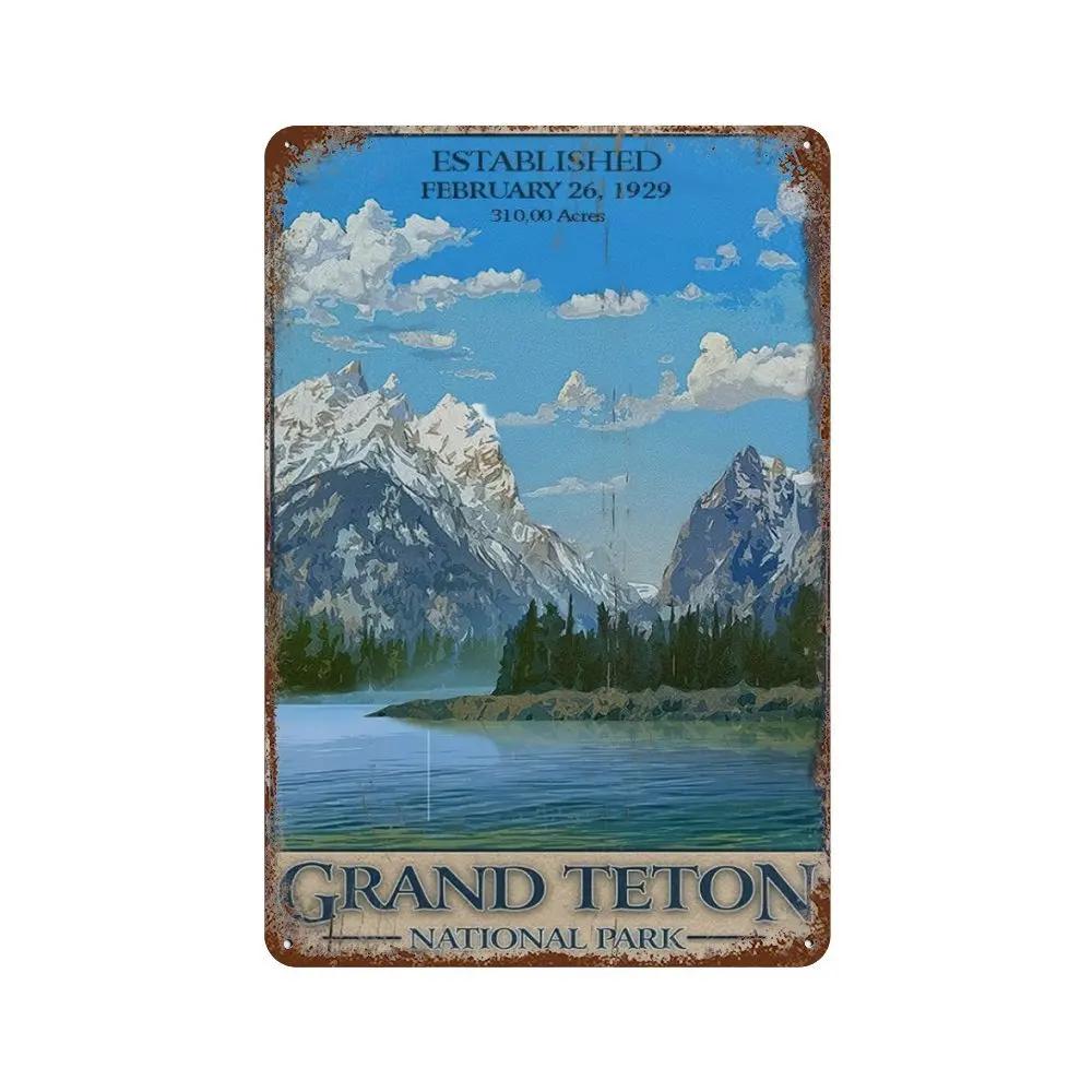 Welcome To Arizona Natural Landscape Metal Sign Metal Plaque Poster Vintage Wall Plate Bar Club Wall Decor Retro Home Decor