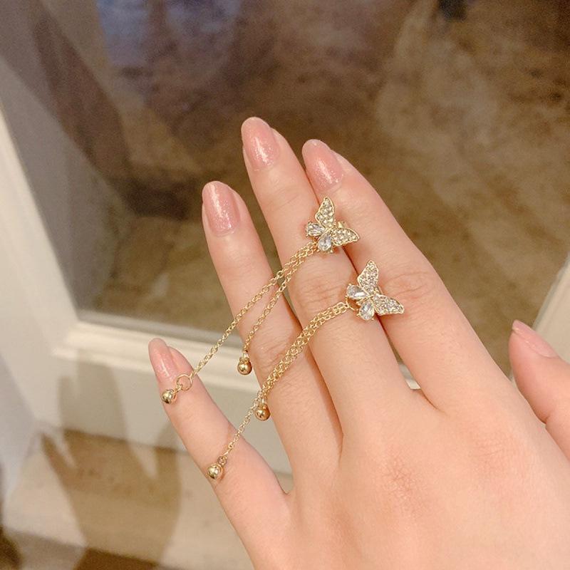 Chic High-End Tassel Butterfly Earrings