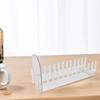 Clear and Black Acrylic 12 Position Card Display Stand with Sleek Modern Design for Greeting Cards and Postcards