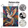 5D Pearl Kit Majestic Peacock Pattern DIY Gemstone Art Relaxing Handmade Ornament Home Wall Desktop Decoration for Beginners