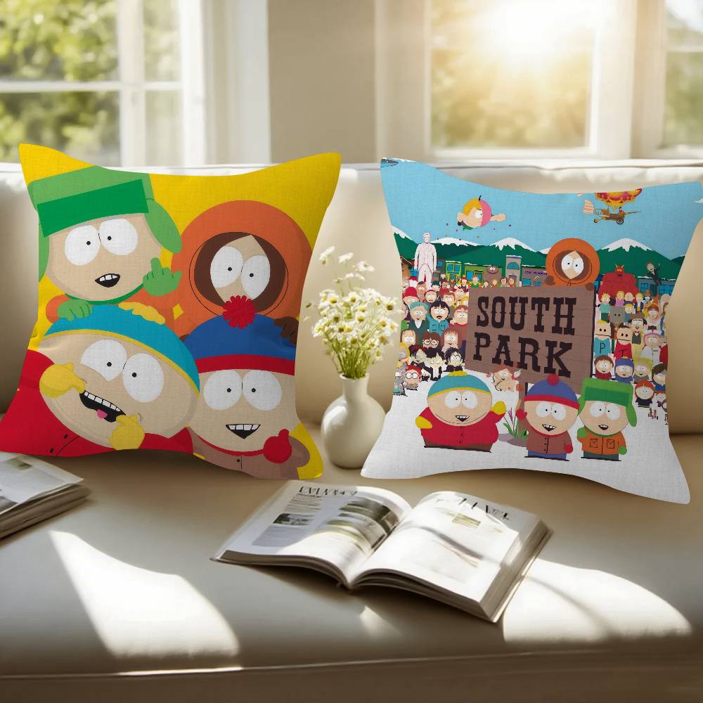 Cartoon S-South cute P-Park   Cushion Cover Decorative Pillow Sofa Home Decor case pillow cases