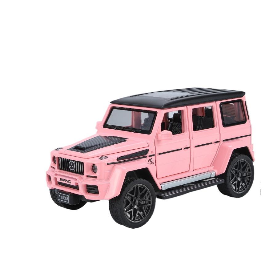 

1/32 Alloy Benz G63 Model Car, Simulated Sound and Light, Strong Return Force, Simulated Large Skylight, Christmas/birthday Gift розовый