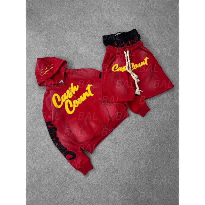 Mens Hooded Sweatshirt Star Letter Print Loose Fit Casual Streetwear Teens