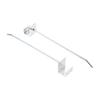 10pcs Hanging Hook Steel Display Hangers 5-20cm Square Pipe Clip Tube Clamp Easy Install Supermarket Display Goods Garage Garden