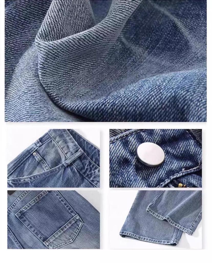 Plus Size Retro Flare Jeans for Women - Slimming Low Waist, Straight Wide Leg, Floor Length
