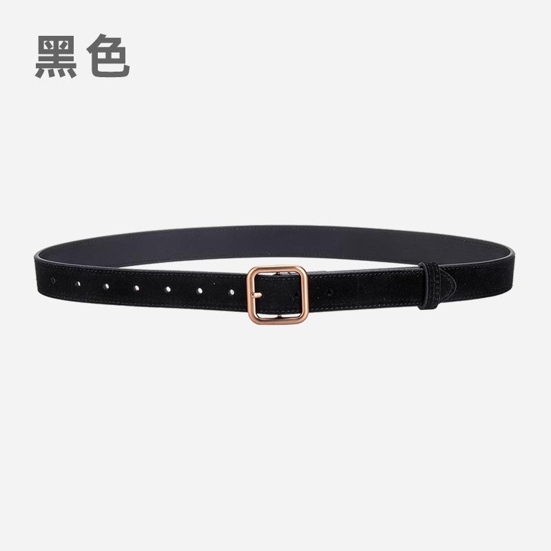 Wind Belt Ladies Belt Frosted Velvet Decorative Jeans Dress Belt Women