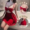 Night New European and American Style Underwear Backless Temptation No Suspender Skirt Passion Pajamas Sexy Bow Nightdress