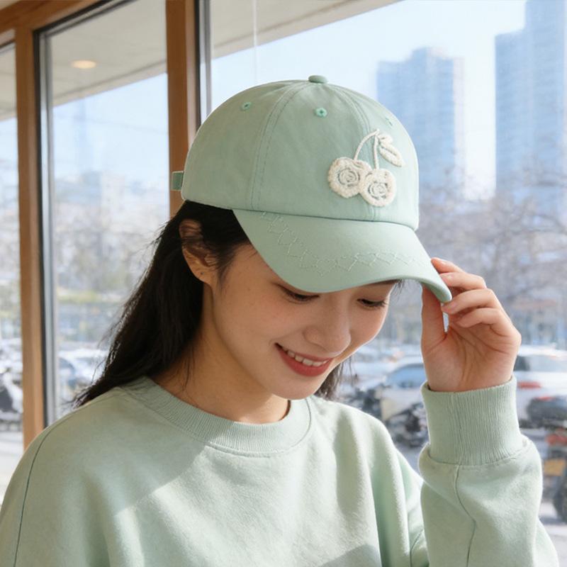 

Fashionable face-revealing small sun hat, cute design, versatile couple peaked hat M（56-58cm）