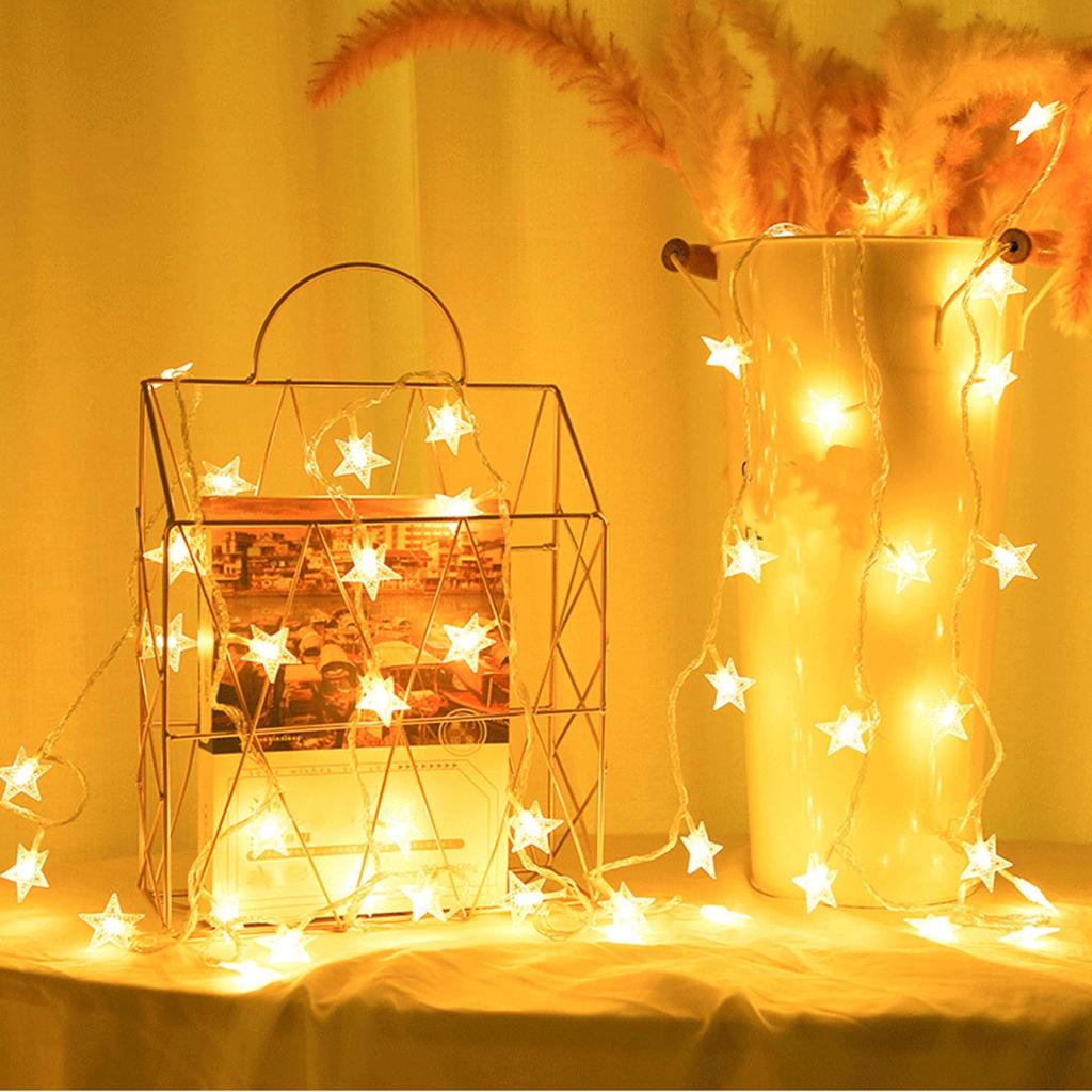 Star Shape String Lights Party Wedding Christmas Room Curtain Light Decoration