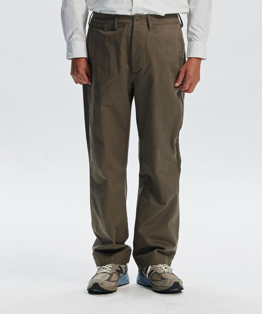 FRIZMWORKS Washed Officer Chino Pants _ Mud