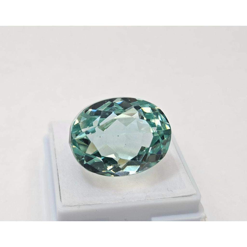 Green Topaz For Making Ring Oval Cut 25-26 Ct Beautiful Certified Gemstone
