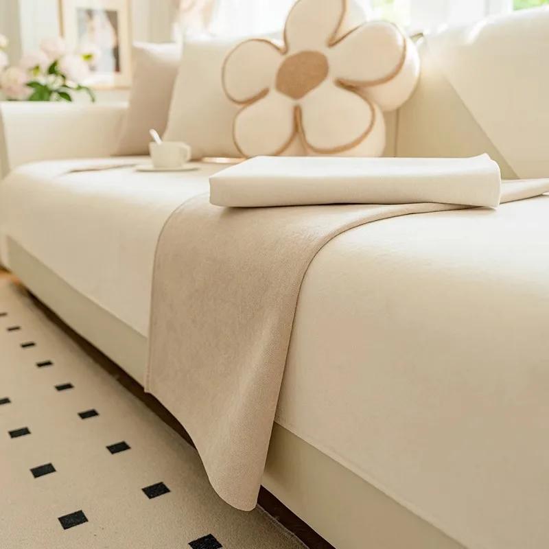 

Подушка для дивана из шенилла 2024 года, новая высококачественная подушка, простая современная нескользящая подушка для дивана, тканевое полотенце для спины 30x50 pillowcase1pc