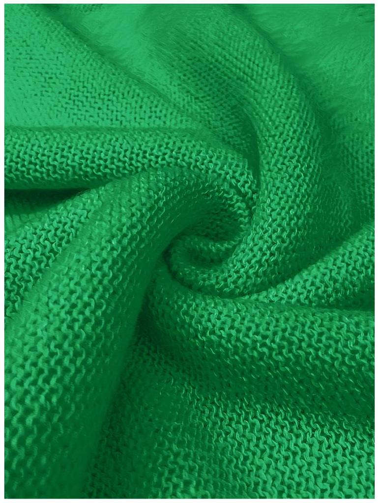 Women's Solid Color V-Neck Knit Sweater Coat for Autumn/Winter - European & American Style Casual Wear