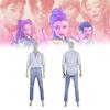 Costume Cosplay Kpop Demon Hunters con Camicia di Jeans e Tuta per Esibizioni Teatrali Anime