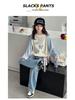 Stylish Girls' Cartoon Color Block Long Sleeve T-shirt - Spring 2026 Edition for Medium & Large Children