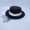 New Top Hat French Retro British Flat-top Woolen Hat Women's Autumn and Winter Fashion Versatile Temperament Felt Hat Men