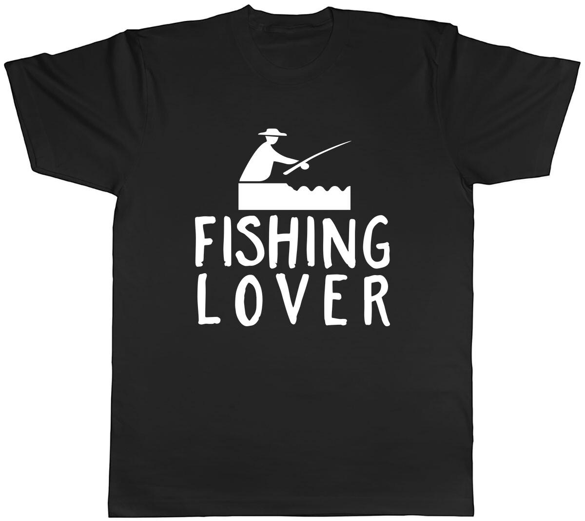 Fishing Lover Mens Unisex T-Shirt Tee L