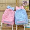 Schoolbag Backpack Female Cute Girl Pink Polka Dot Bow Backpack Large Capacity Fresh Soft Girl Japanese Student Schoolbag
