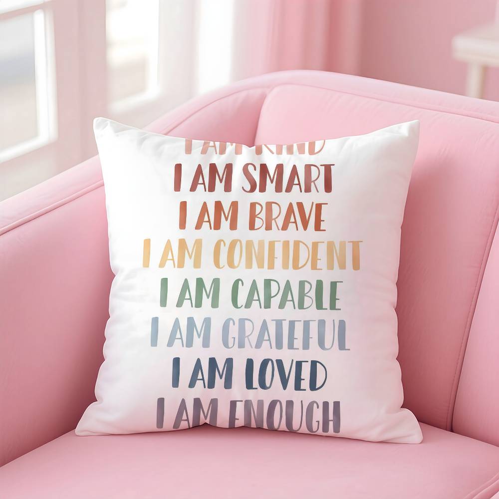 Cartoon Rainbow Sun Pillow Case Pattern Printed Pillowcase For Living Room Sofa Cushion Cover & Bedroom Decor