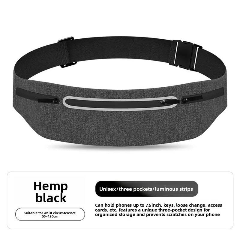 Lightweight Running Waist Bag Mobile Phone High-elasticity Belt Morning Running Fitness Invisible Multifunctional Belt for Women and Men
