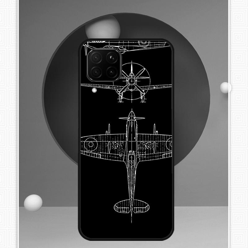 Airplane Aircraft For Huawei Nova Y72 Y90 Y61 Y91 Y60 Y70 12s 12i 11i 8i 9 10 SE P20 P40 Lite P60 P30 Pro Case