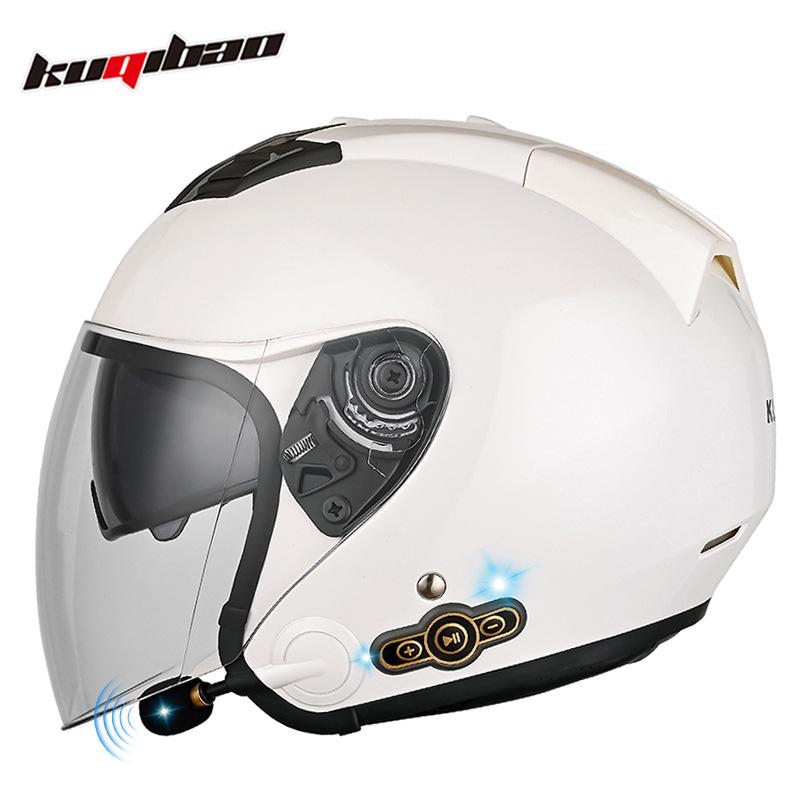 Cool Ride Bao Lightweight Bluetooth Motorcycle Helmet with Double Visor, 3C Certification, Long Battery Life, and Excellent Sound Quality