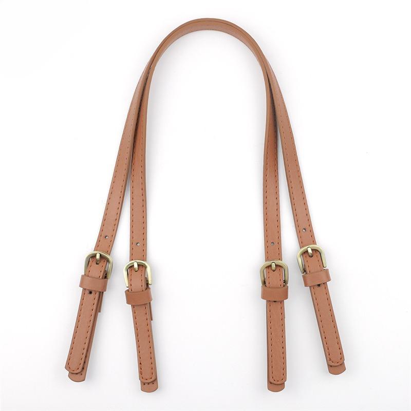 1 Stück Abnehmbarer Leder-Taschenriemen mit Doppelschnalle, Geprägter Crossbody-Schultertaschenriemen aus PU-Naht, DIY Handgefertigter Taschenriemen