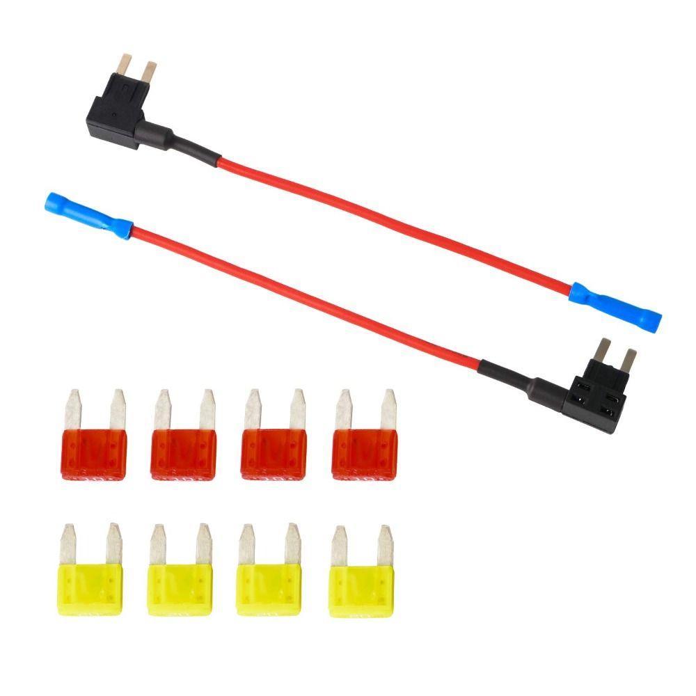 4 Arten Auto Stromkreis-Zusatz Sicherungszapfen-Kit Verbessert Mini Auto Sicherungsstecker Autos
