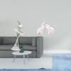 Graceful Dancing Girl And Elephant Figurines Modern Art Sculpture Creative Desktop Ornament Unique