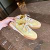 ~ Yale College~ Fresh color matching round head lace-up breathable foot-stepping woman