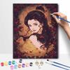 Disney oil painting handmade painting kit diy belle rose home room decoration gift