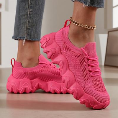 Women's Mesh Running Shoes Soft Non Slip Soles Shock-absorbing Running Shoes Outdoor Fitness Casual Fashionable Women's Shoes