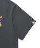 WACKY WILLY Color Typographic Short Sleeve T-Shirt Charcoal