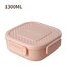 1Pcs 1300ml Portable Lunch Box Microwave Bento Boxes with Tableware for Kids School Office Leakproof Food Storage Container