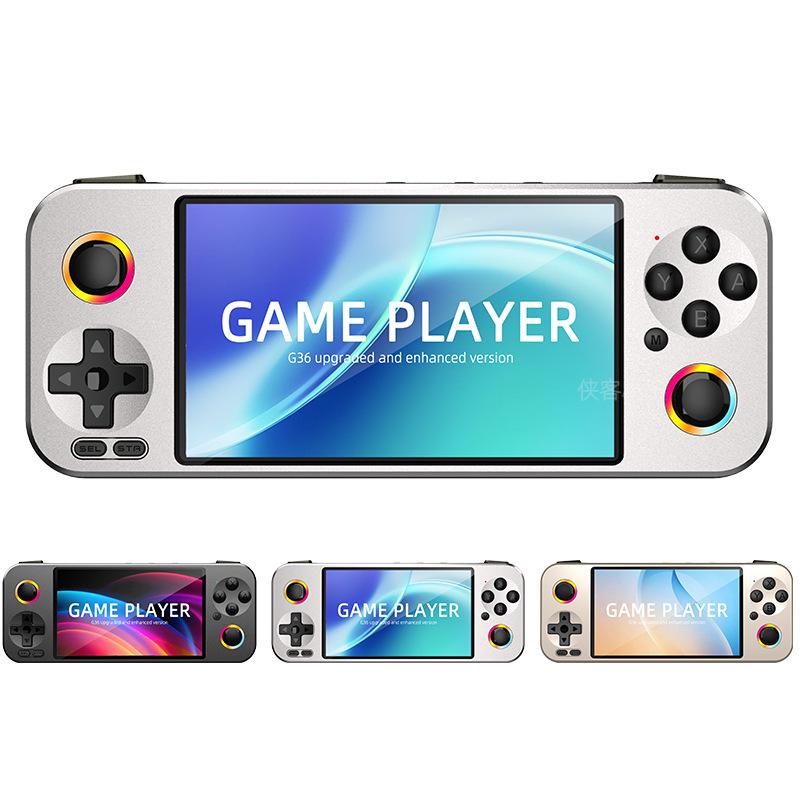 Cross-Border Open Source 4.5-inch HD Metal Handheld Game Console with Arcade Screen