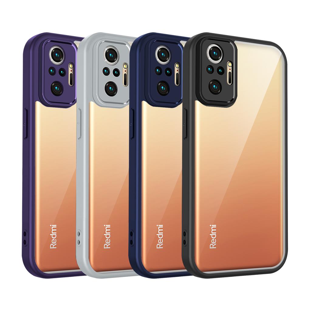 For Redmi Note 10 Pro Case Redmi Note 10 Pro Max Phone Case Note 10 Pro Air Cushion Silicon Bumper Clear Matte Back Cover Hard