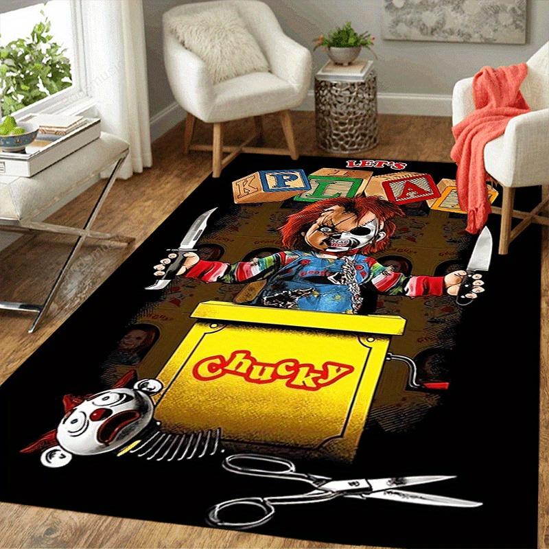 

Chucky Horror-Themed Area Carpet with Printing Living Room Bedroom Laundry Room Decor Rugs for Living Room Christmas Decoration 40x60cm
