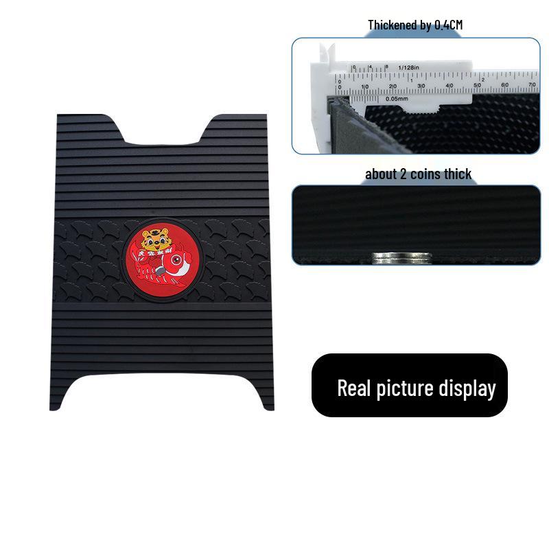 Honda U-Be+ Rubber Foot Mats: Waterproof, Sun-Blocking, Dirt & Wear-Resistant Motorcycle Pedal Pads.