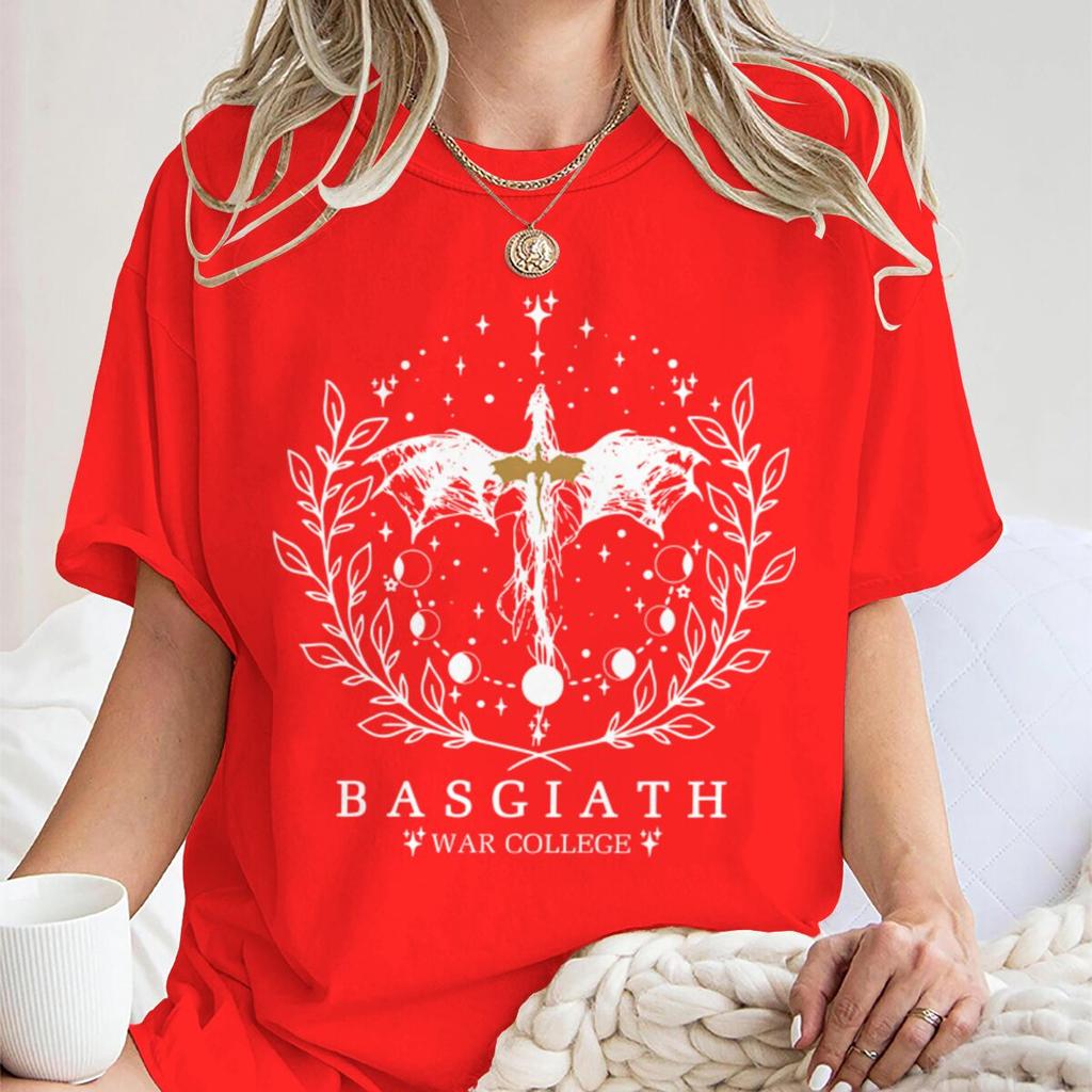 Bookish Dragon Basgiath War College Inspired Tshirt Vintage Fourth Wing Books Fan Unisex Unisex Bookishness Tee