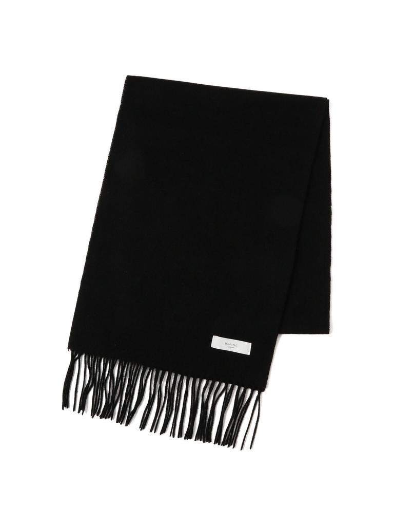 BEAMS Life Store av Beams Herrens Enfärgade Ullhalsduk, Svart/En Storlek