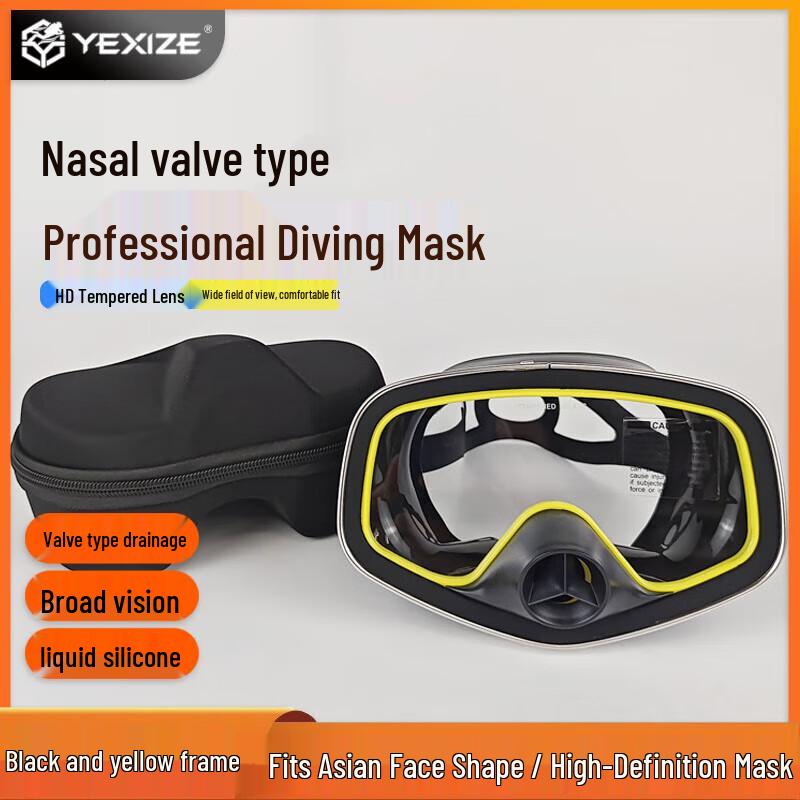 YEXIZE Nose Valve Freediving Mask