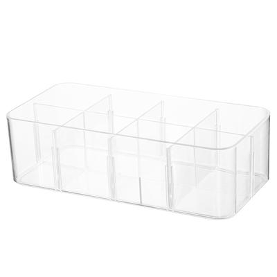 Underwear Organizer 8 Grids PS Socks Storage Box Transparent Pants Box for Home Bedroom